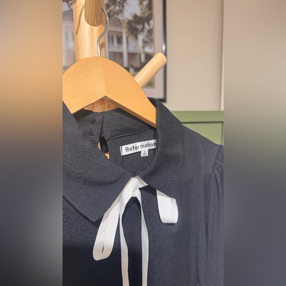 Reformation Rocco Dress In Black, size 2, brand new without tags, never worn. - Picture 12 of 16